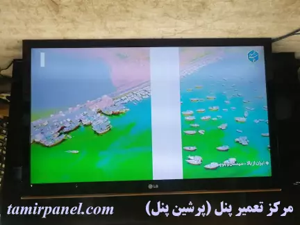 تعمیر تلویزیون ال ای دی ال جی با ایراد خطوط عمودی